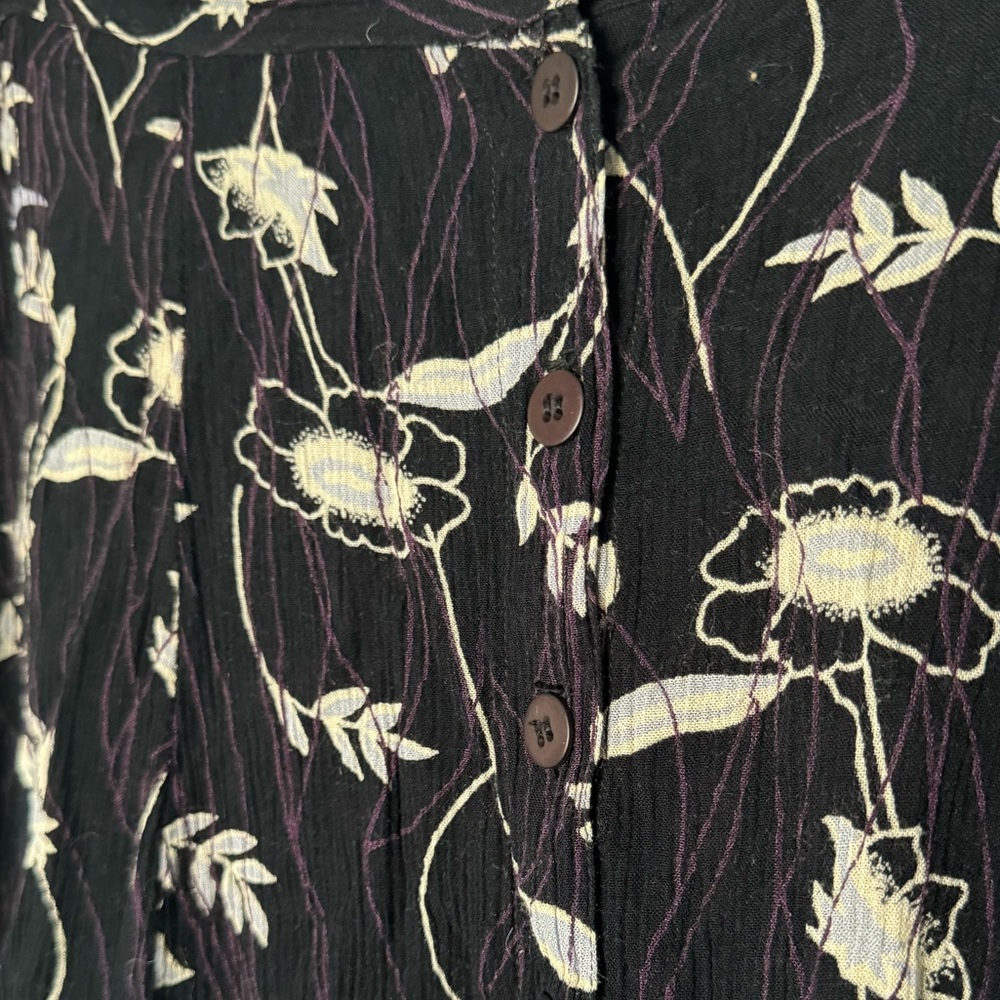 Vintage Rayon Floral Skirt sz L - Picture 3 of 5
